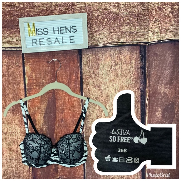 La SENZA Other - { 5 for $25 } EUC LA SENZA SO FREE BLACK ZEBRA BRA